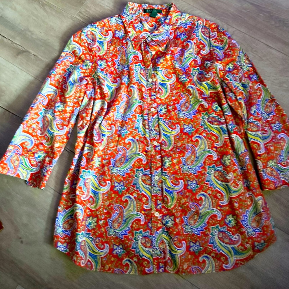 Lauren- Ralph Lauren Paisley Button up